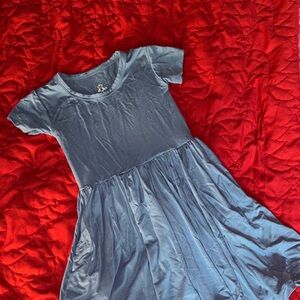 Monkeroos denim blue dress